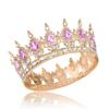 Queen Crown Rhinestone Wedding Crowns and Tiaras for Princess Party Hair Accessories Crown Cake Decorations