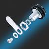 2Pieces Combination Lock 3 Digit Code Cams Lock Accessory for Drawers and Cabinet Sturdy Zinc Alloy Materials Use
