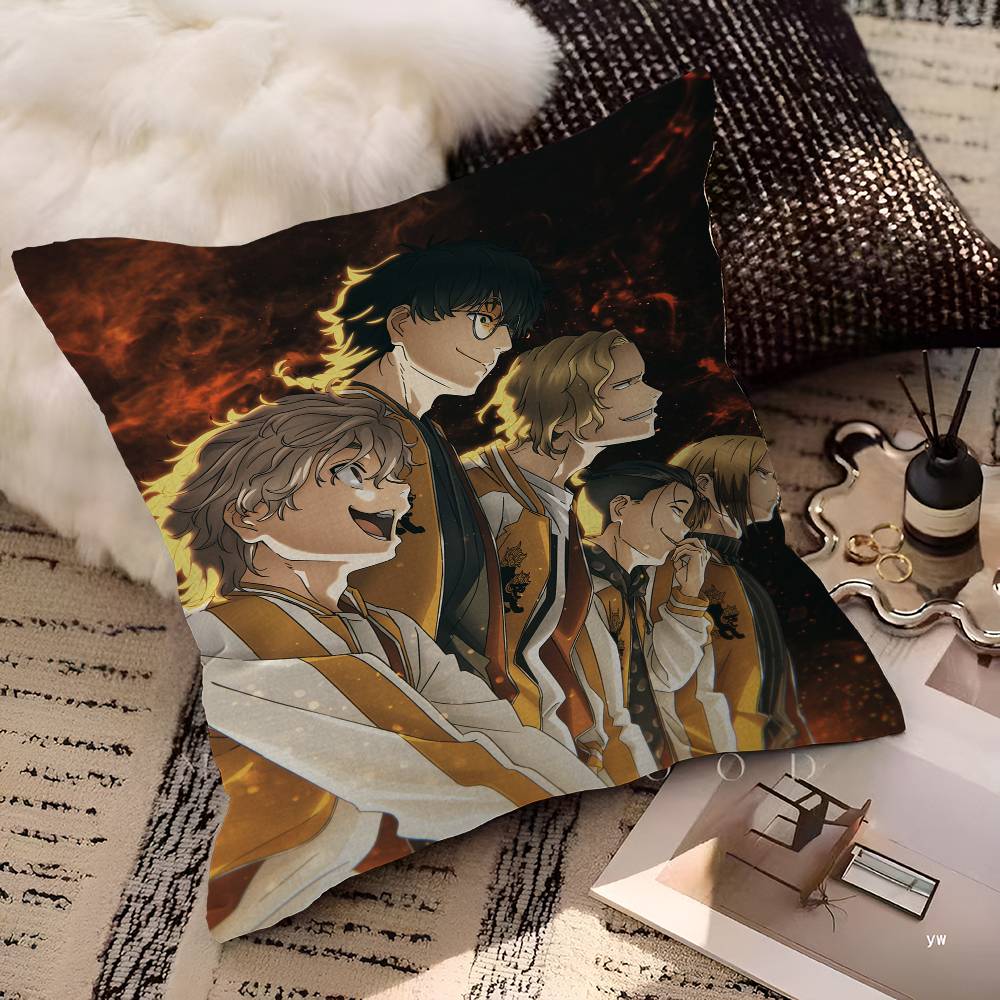 Anime Wind Breaker Pillow Cushion Cover Pillowcase Living Room Sofa Home Decor Customized
