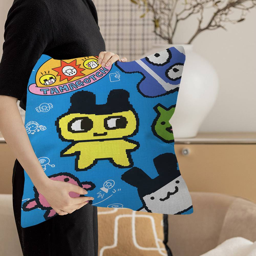 TTamagotchi Cut Friend Game Pillow Cover for Bedroom Room and Living Room Sofa Decorative Cushion Cover
