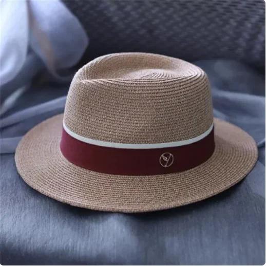 Women's Summer Straw Hat  Ribbon Decorated  Elegant Party & Beach Sun Hat Travel Dress Hat  Chapeau Femme UV Protection