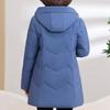 Middle Age Women's Puffer Jackets Winter Vintage Parkas Hooded Plus Size Elegant Thick Warm Down Coats Woman Outerwears