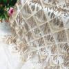 Sequins Embroidered Lace Fabric Diamond Fringe Wedding Dress Material Elegant Beads French Sequins Lace Fabric For Clothing