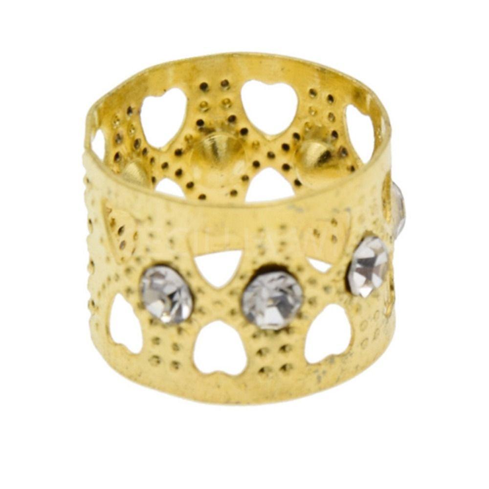 10Pcs Metal Cuff Clips Hair Braid Tubes Gold and Silver Braids Hair Beads for Women Girls