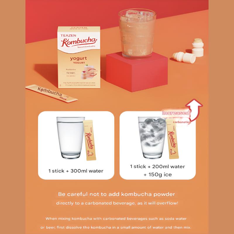 Teazen Kombucha Jogurt 150g (5g x 30 patyczków)