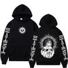 Anime Death Note Hoodies Yagami Light Misa Amane Grafik-Sweatshirt Herren Damen Mode Fleece Langarm Pullover Streetwear