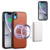 DENIOR For iPhone XR Case PU Leather Phone Back Cover Compatible with Magsafe