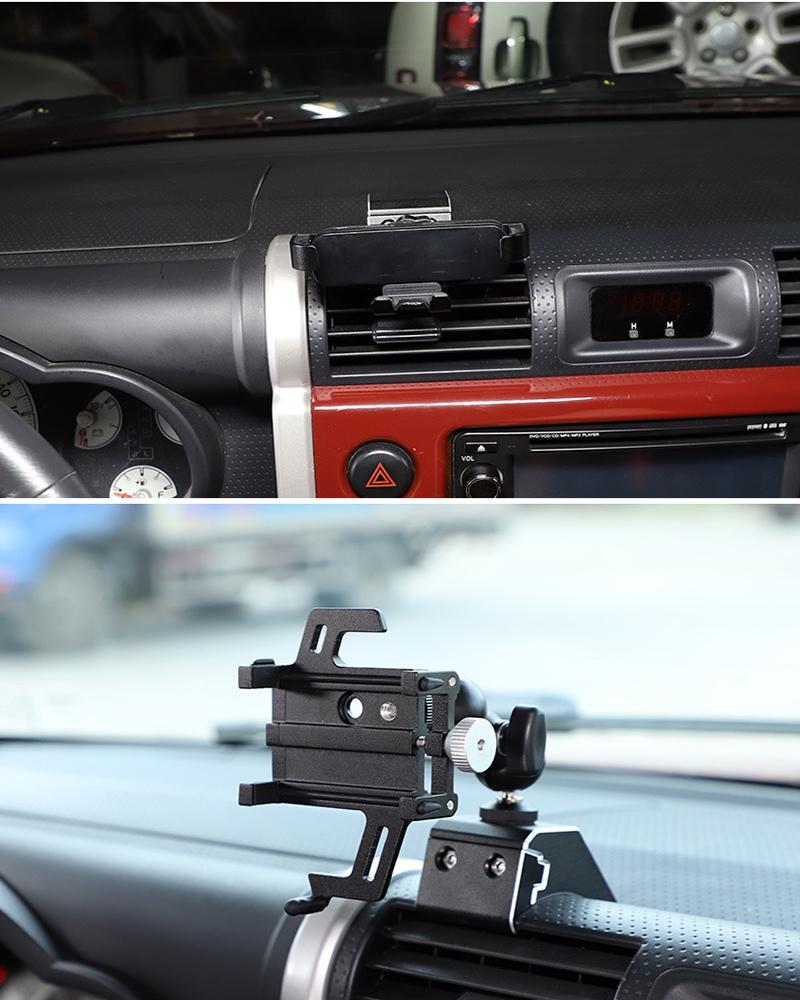 For Toyota FJ Cruiser Interior Dashboard Mobile Phone Rack Fj Cruiser Multi-functional Expansion Bracket Off-road Accessories