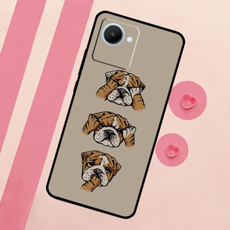 British Bulldog For Realme 15 10 11 12 13 14 Pro Plus C65 C67 C75 C63 C61 C55 C51 C53 C35 GT6 GT7 Pro Case