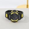 Kids Digital Watch Boys Girls Colorful Alarm Clock with Day Display 5.25 Yellow