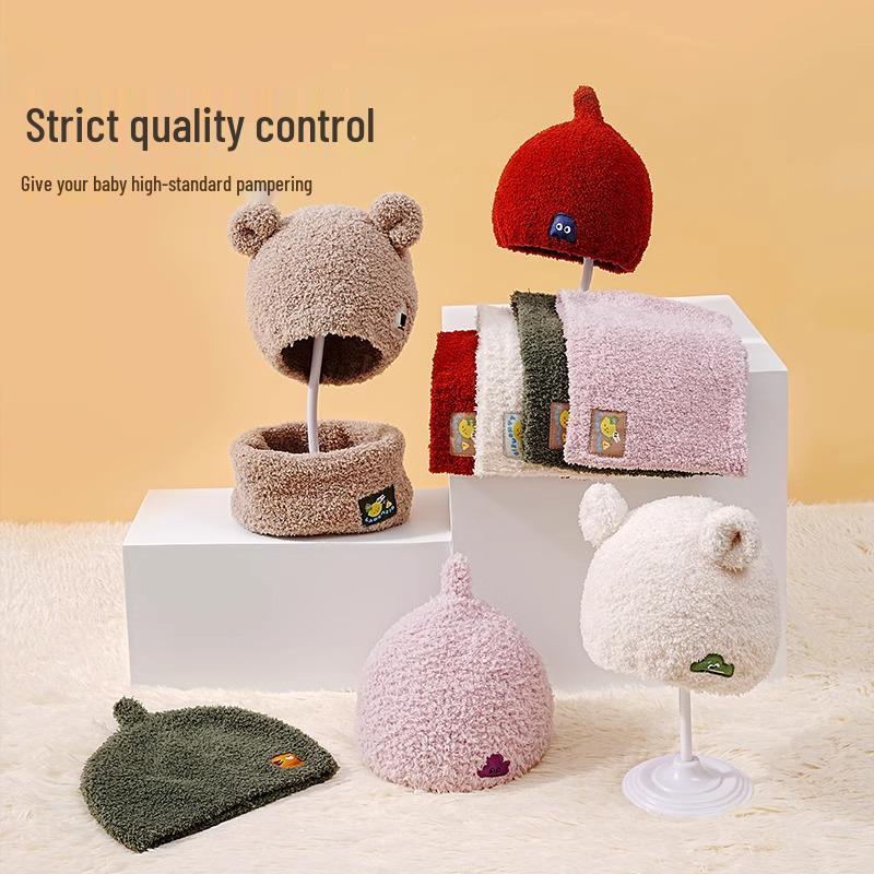 Infant Lemon Wool Hat - Cute Knitted Winter Hat for Boys and Girls, Autumn and Winter Collection