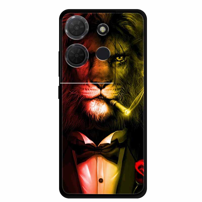 Cover For TCL 503 TPU Silicone Phone Case Flower Blossoms Para Capa Bumper Funda TCL503 Soft Protector Fashion Shockproof Bumper