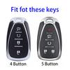 4 5 Buttons Soft TPU Car Key Case Cover Fob For Chevrolet Chevy Malibu Camaro Cruze Traverse Sonic Volt Bolt Equinox 2017-2019