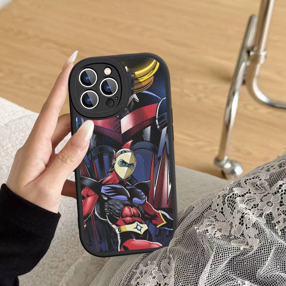 UFO R-Robot G-Goldorak Phone Cover For IPhone 11 12 13 14 15 16 Pro Max Mini Plus Soft Leather Case
