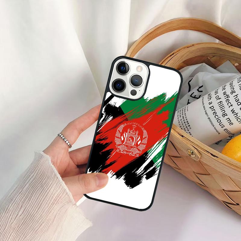 I Love Afghanistan flag Phone Case For iPhone 17 Air 16 15 14 11 12 13 Pro  MAX Plus coque Cover Shell