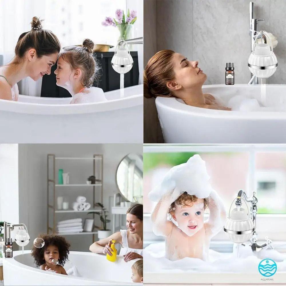 Splash-proof Design Portable Plastic Bathtub Water Filter  Remove Toxins