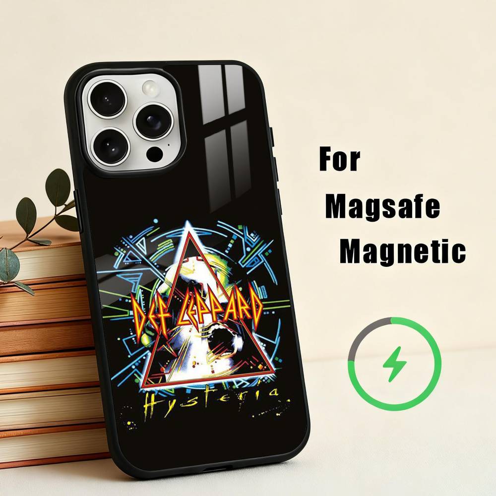 Hot R-Rock band D-Def L-Leppard Phone Case For iPhone17,16,15,14,13,12,11 Plus,Pro Max Magnetic For Magsafe Wireless Charging