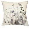 Boho Vallmo Blomma Kuddfodral Akvarellmönster Kuddfodral Mjuk Dekorativ Soffa Sovrum Kontor Bil Hem Botanisk Konst