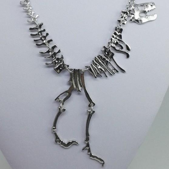 Dinosaur Skeleton Necklace: Bold European & American Style