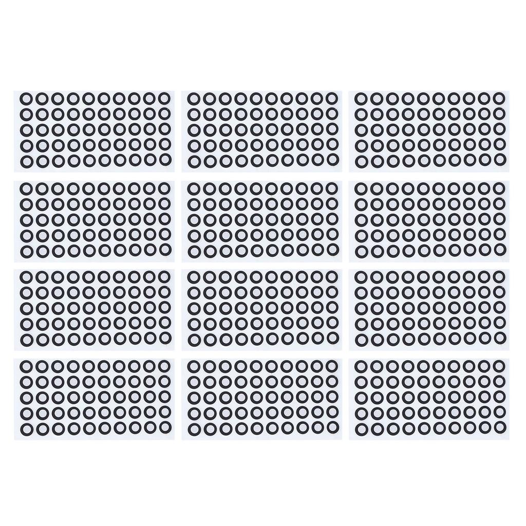 12 Sheet 3D Scanning Marker Reflective 6mm ID 10mm Outer Diameter 3D Tracking Dot for Reverse Engineering Quality