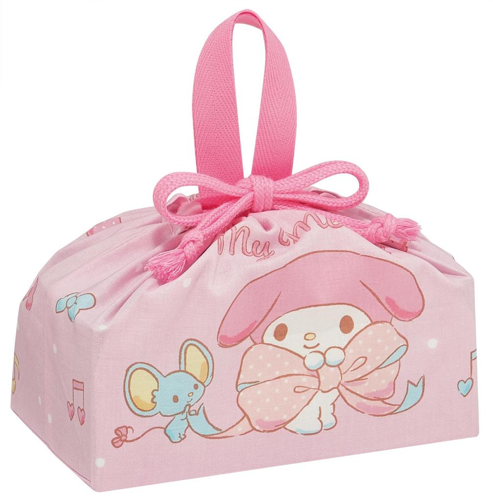 Školní taška na svačinu s tkaničkou Skater, Vyrobeno v Sanrio My Melody, Velká dětská taška, Japonsko, Stuha, Pro dívky KB7-A