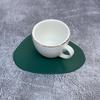 Pebble Faux Leather Triangle Placemat - Waterproof, Oil-proof, Heat Insulation, Christmas Decorative Mat