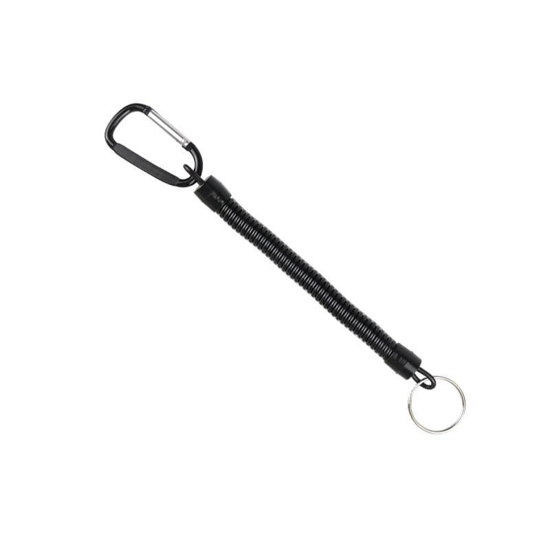 Heavy Duty Retractable Fishing Anti-lost Rope Telescopic Spring with Carabiner for Kayak Angling Outdoor Sports