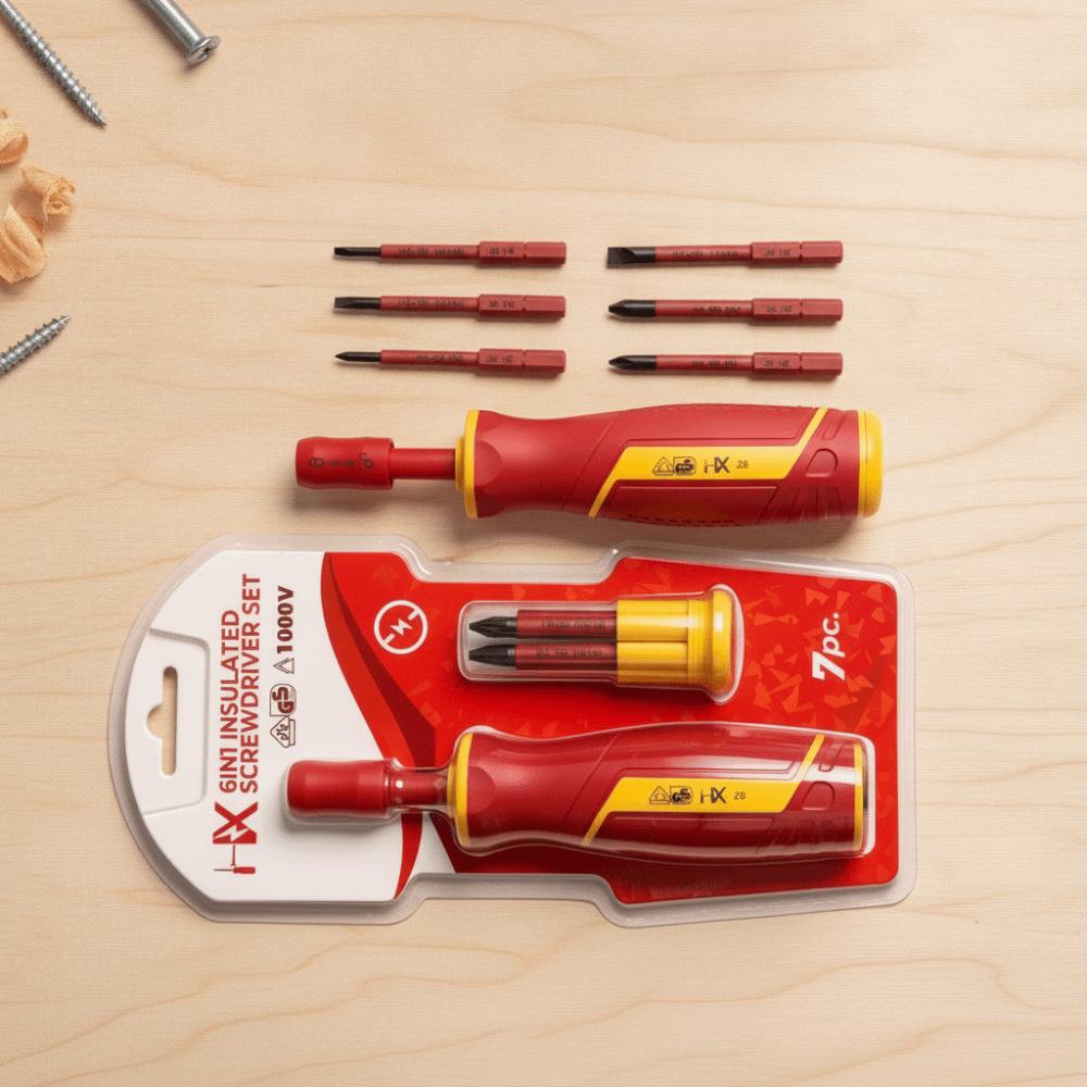 Quick-Change Interchangeable Screwdriver Kit Multi-Tool VDE Screwdriver Bit Set Safe Hand Tool Use