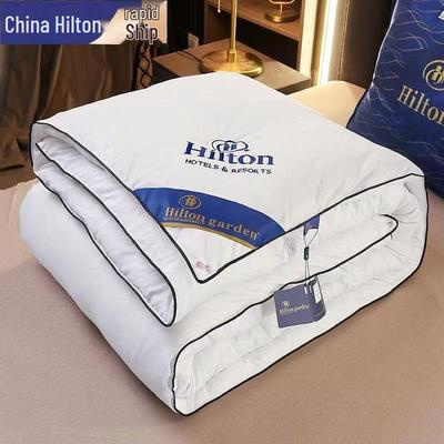 Hilton Hotel Silk Cotton Quilt – Air Conditioning Blanket for Spring, Autumn, and Summer 