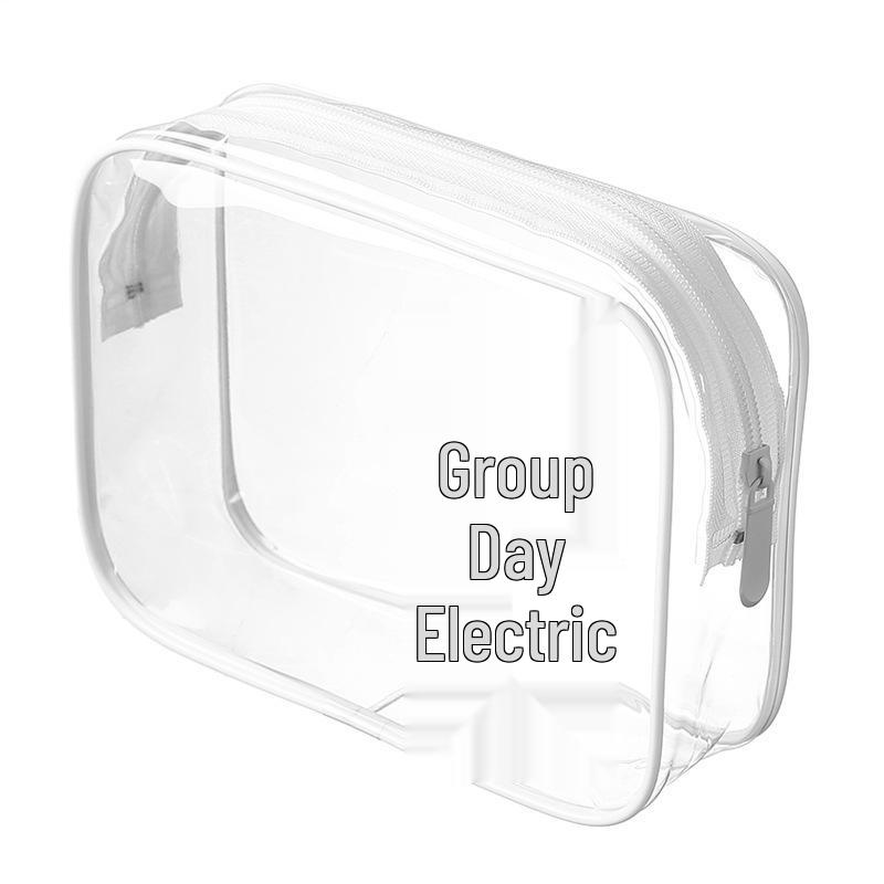 Cross-Border Thick Transparent PVC Makeup Bag - Waterproof, Portable, Large Capacity Toiletry Bag for Travel