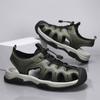 Summer Men Sandals Genuine Leather Mens Casual Shoes Outdoor Men Leather Sandals for Men Beach Shoes Roman mens Shoes