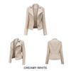 2024 Women's Slim PU Leather Motorcycle Jacket - New Autumn/Winter Short Coat
