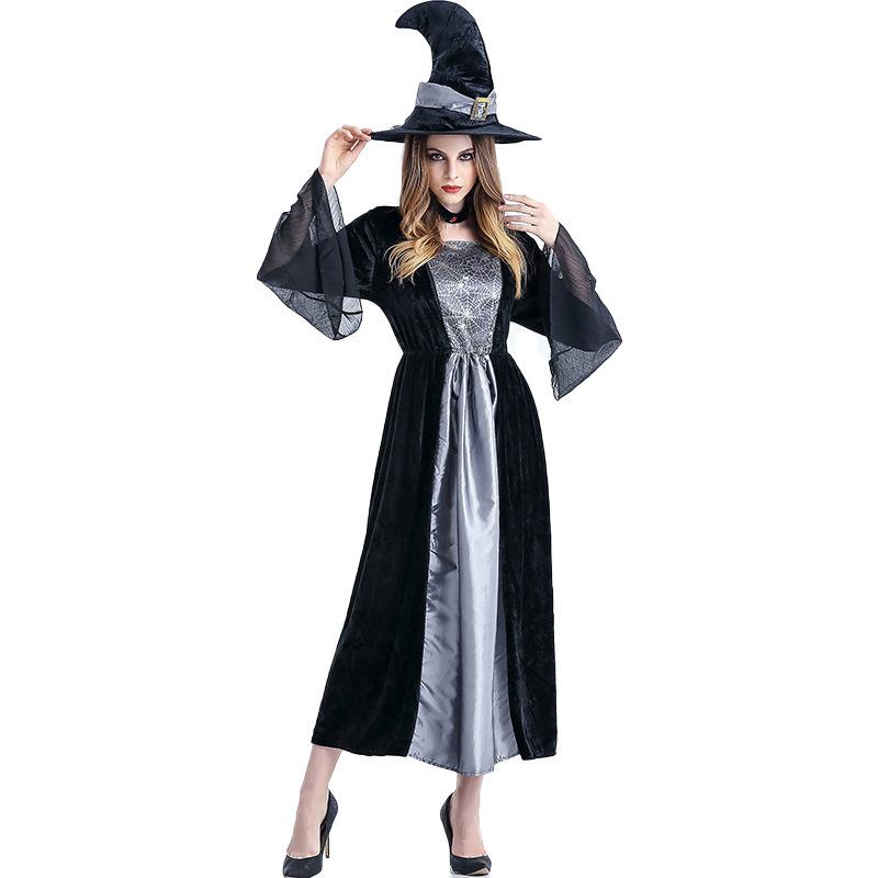 New Halloween Costume Adult Death Night Wandering Soul Female Ghost Costume, Witch Robe Uniform