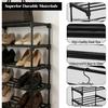 Extra Large Shoe Rack – 4 Columns × 10 Tiers, Holds Up to 72–80 Pairs – Heavy-Duty Stackable Metal Shoe Organizer for Entryway, Closet, Garage
