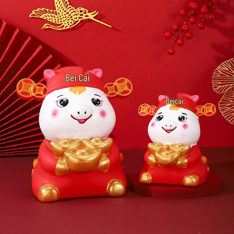 2026 Year of the Horse Zodiac Money Box: Wealth and Prosperity Desktop Ornament
