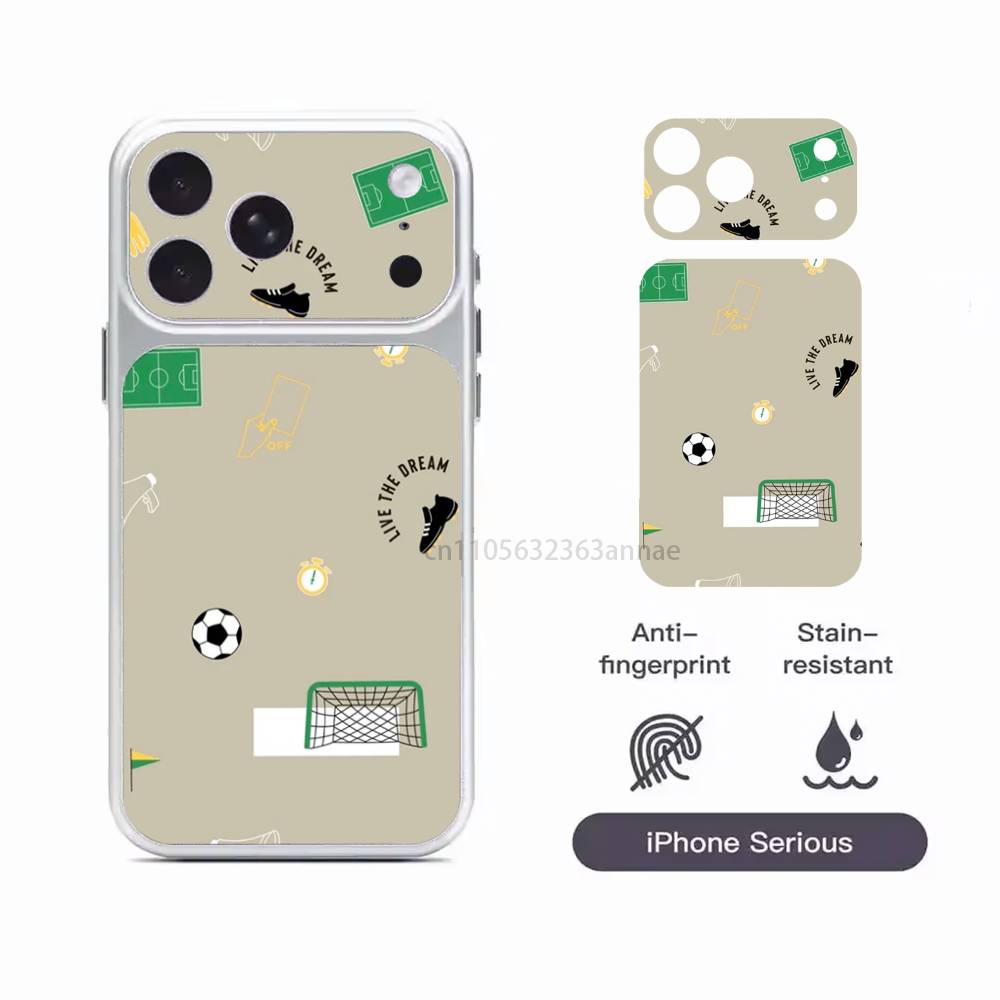 Feuer Fußball Fußball Ball HD/Matt Vollabdeckung Folien Für iPhone 17 Pro Max 17 Pro
