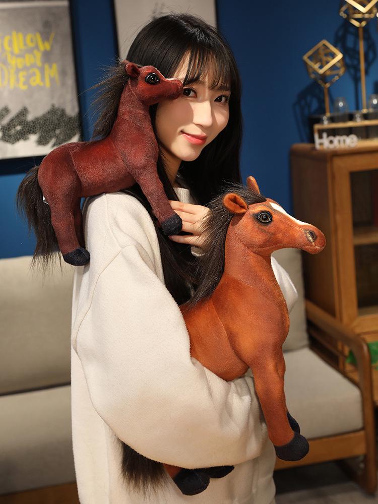 Festival Pony Plush Horse Mascot Doll: Children's Birthday Gift & Decoration