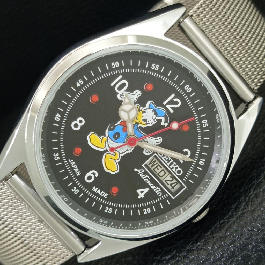 

REFURBISHED SEIKO AUTOMATIC 6309A VINTAGE JAPAN MENS BLACK DIAL WATCH a443062-1