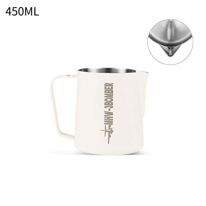 JUSTINLAU 450/600ML Milk Foam Cup Stainless Steel Milk Frothing Pitcher Espresso Spouted Latte Art Cup Home Coffee Accessories