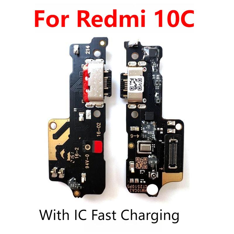 For Xiaomi Redmi 10C USB Charging Port Dock Connector Charger Board Microphone Module Flex Cable