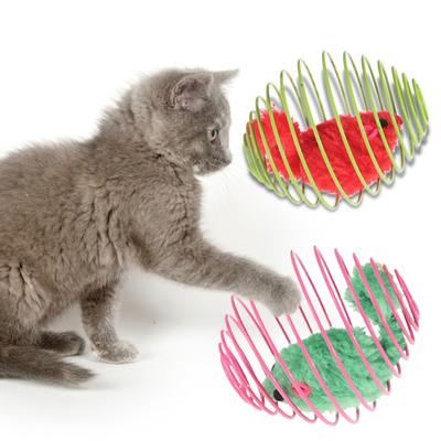 Yousheng Cat Toy Creative Scratch-resistant Elasticity Pet Cat Simulation Mouse Spring Toy Pet Supplies