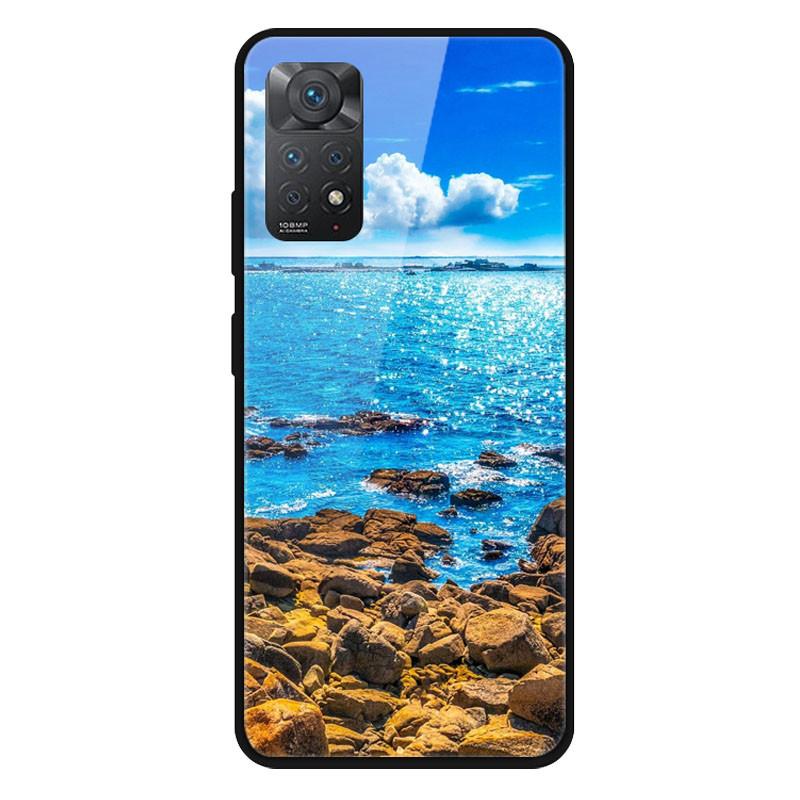 Fashion Glass Cover For Xiaomi Redmi Note 10 / Note 11 / Note 12 Case Tempered Glass Covers for Xiaomi Redmi Note 12 4G Case