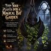 Gothic Style Plant Container Hanging Bat Pot, Resin Planter, Halloween Window Flower Basket for Trailing Vines, Artificial Plants, Indoor Outdoor