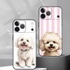 Cute Cartoon Bichon P-puppy Phone Case Silicone Soft For IPhone 17 16 15 14 13 12 11 X XR Plus Pro Max Plus