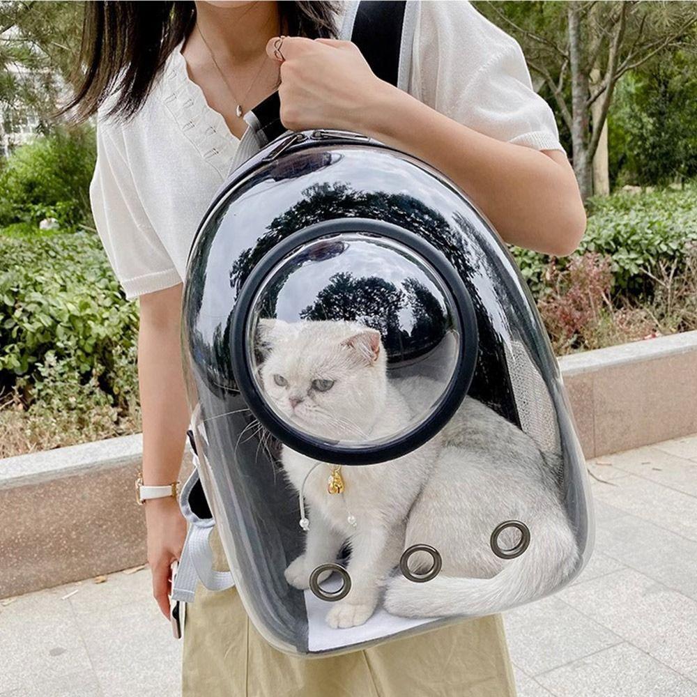 Breathable Pet Carrying Bag Clear Dome Cat Bag Comfortable Pet Cat Carrier  Pet Travel