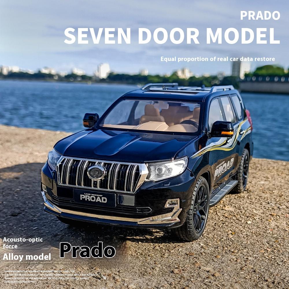 1/18 Scale Toyota PRADO Large Off Road SUV Vehicle Alloy Diecast Metal Car Model Boutique Collection Hobby Decoration Gift for Friend