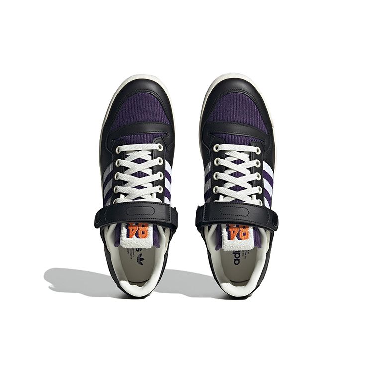 Adidas Forum 84 Low Black Purple Unisex Sneakers Core-Black Cloud-White HQ7001