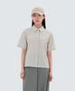 SNOWPEAK APPAREL Airdots Women'S Pocket Short Sleeve Shirt (S25Mwtsh35) Light Beige