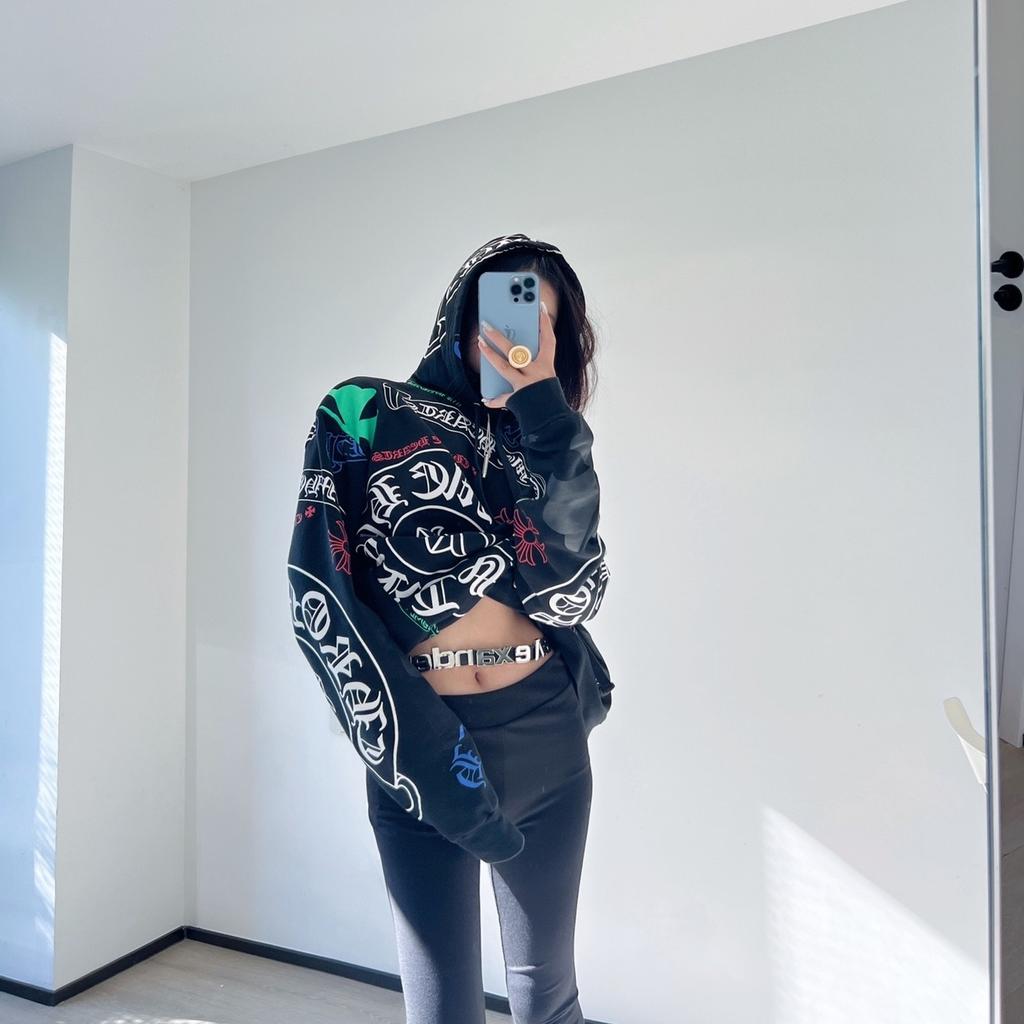 8616 CHROME HEARTS 2025 New Spring and Autumn Plus-size Thin Style Classic Style Logo Hooded Sweatshirt for Couples