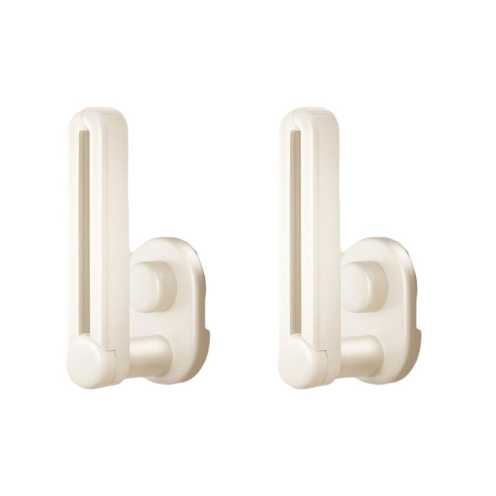 2 Pieces Punch Free Suction Cup Hair Tie Storage Rack L-Shape Hair Tie Display Holder  Kitchen бежевый